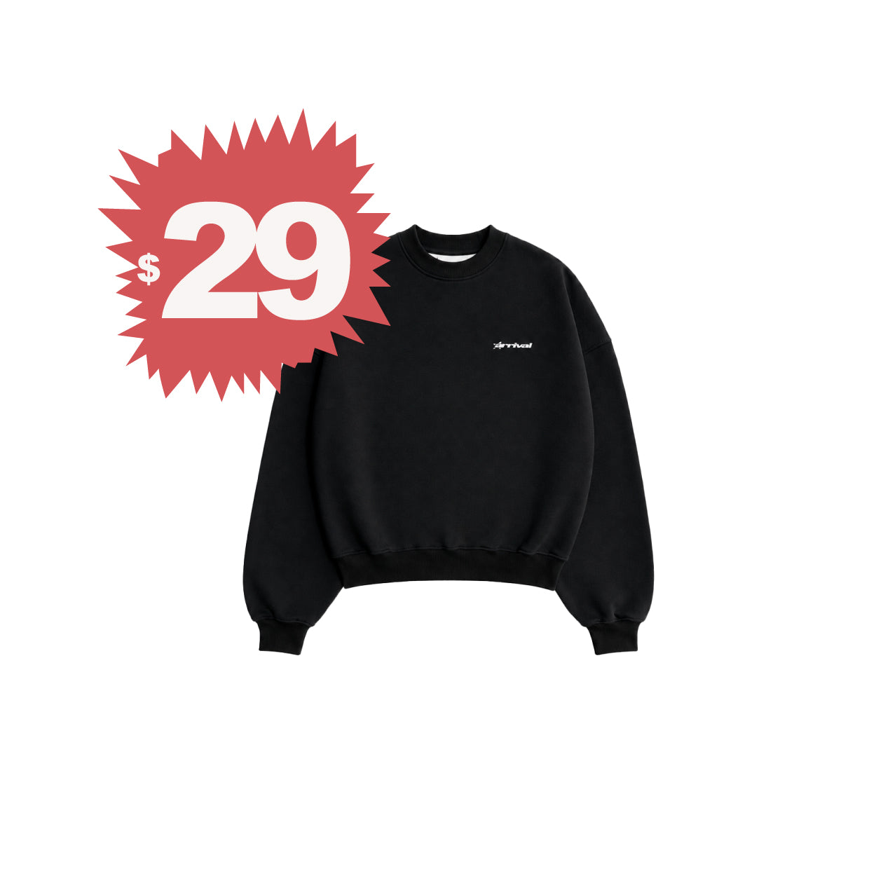 CREWNECK BÁSICO NEGRO